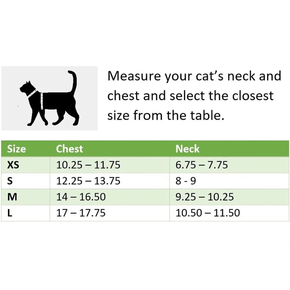Cat harness and leash size xs